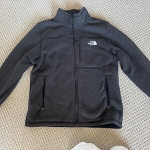 The North Face Dark Grey Sweater Fleece Full-Zip Jacket